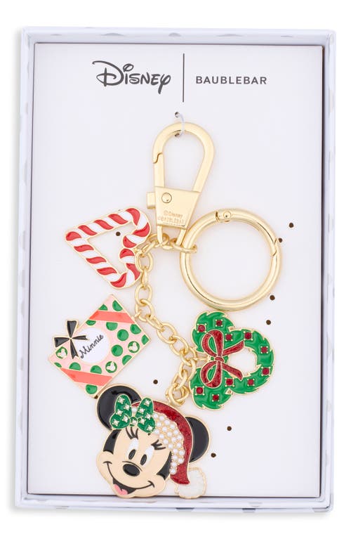 Baublebar Minnie Mouse Holiday Cluster Bag Charm In Gold
