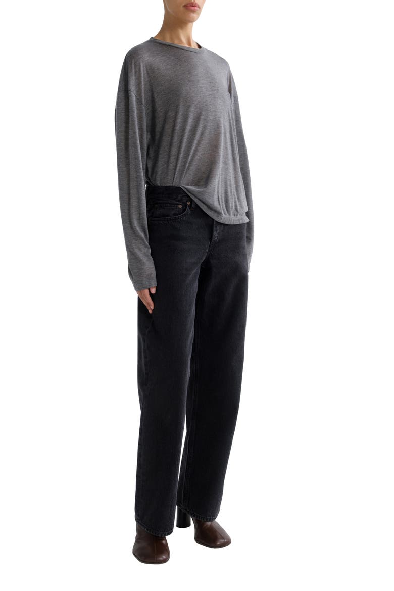 Sasha Long Sleeve T-Shirt, Alternate, color, GREY HEATHER GREY