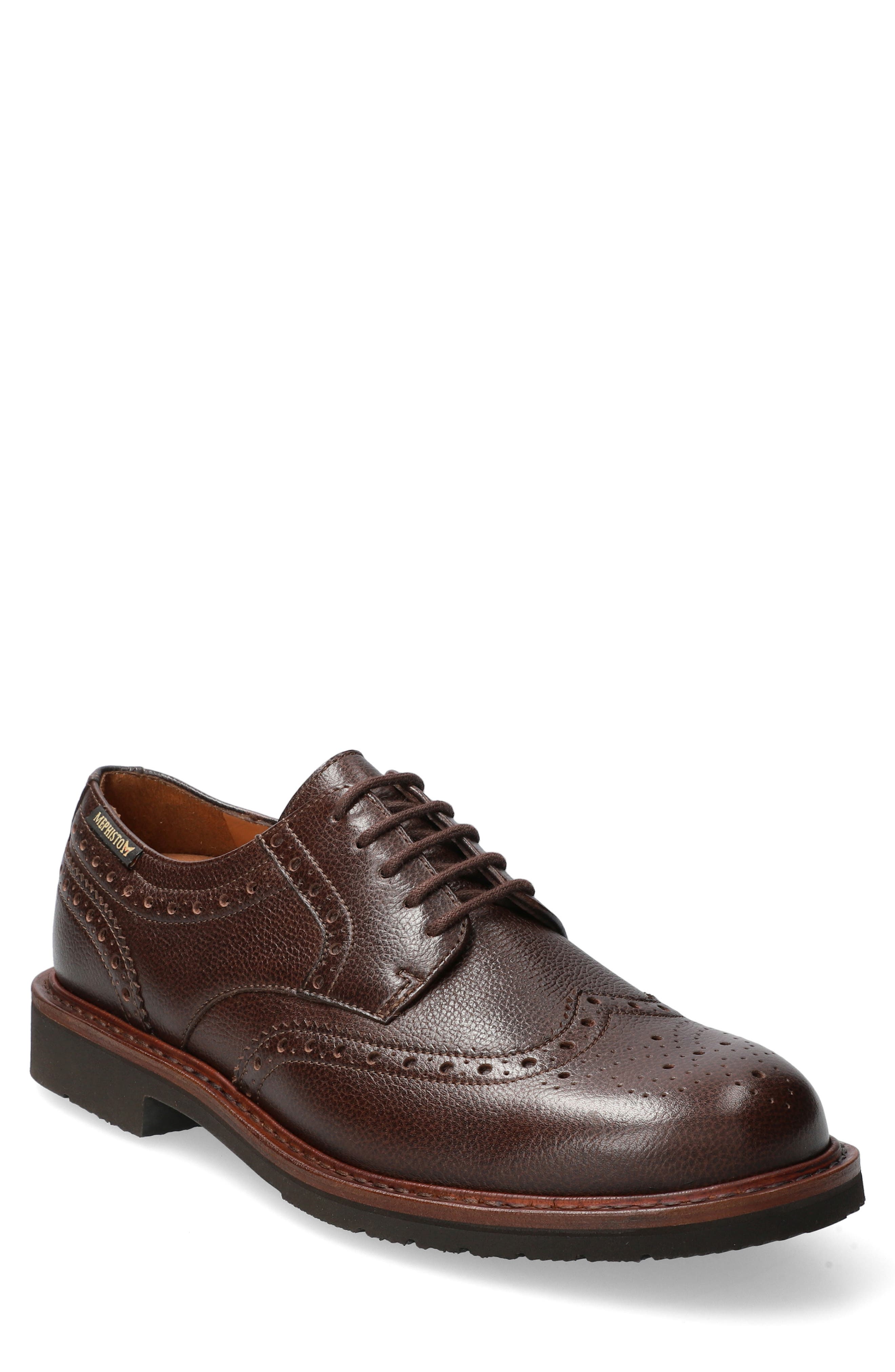 Mephisto Max Wingtip Derby, Main, color, Chestnut Gipsi