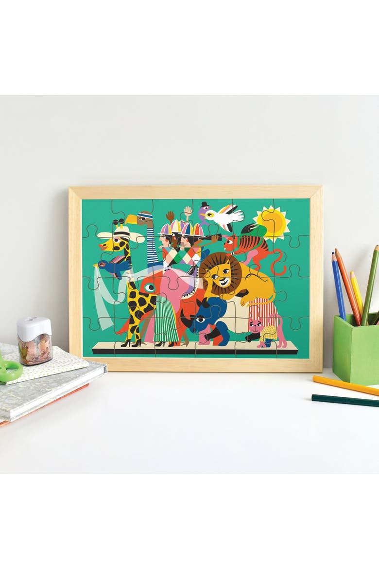 Animal Carnival 24 Piece Puzzle, 10.6 x 7 Inches, Alternate, color, Multicolored