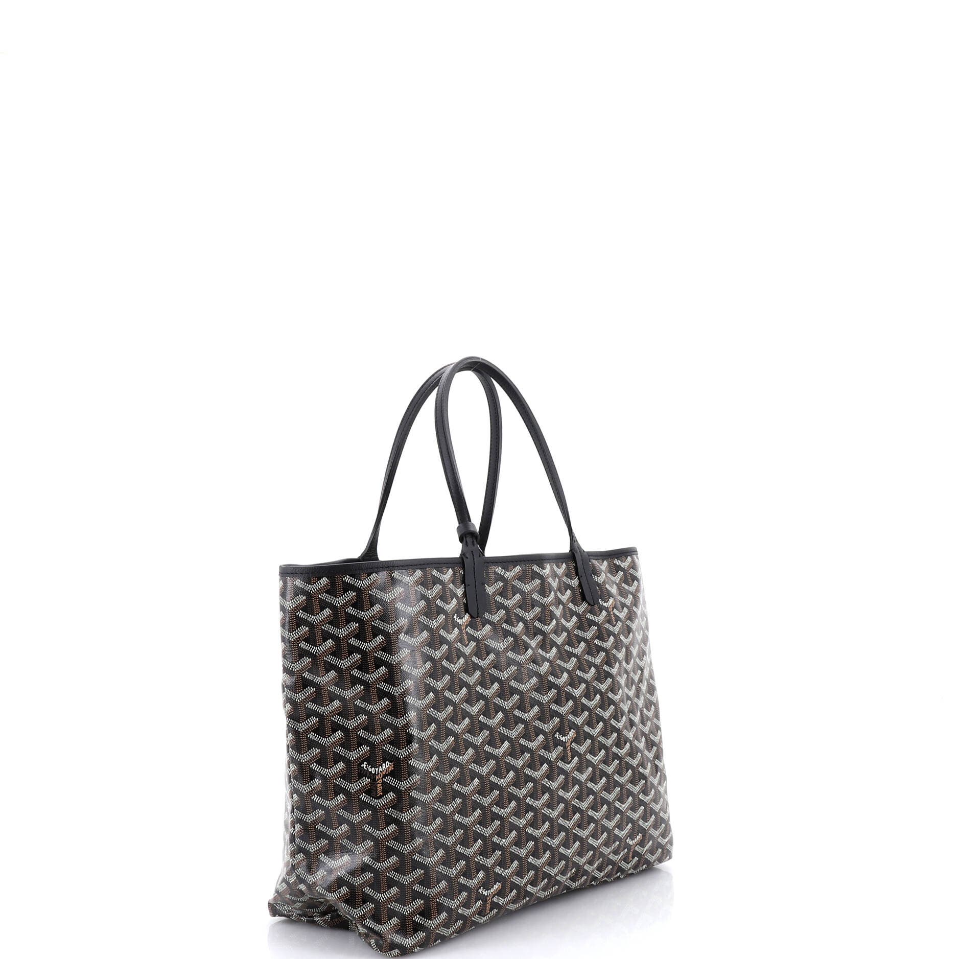 Pre-Owned Goyard Saint Louis Tote Coated Canvas PM, Alternate, color, Black