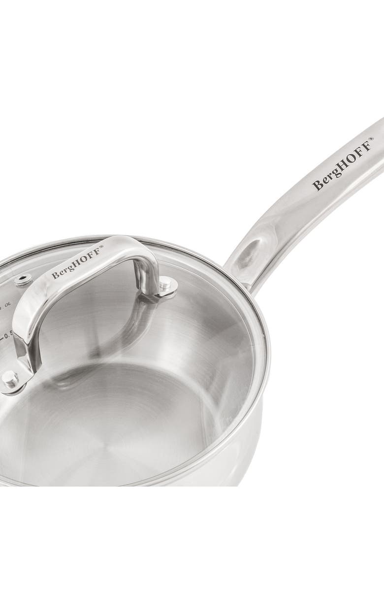 BergHOFF Stainless Steel 1.5-Qt. Covered Saucepan, Alternate, color,