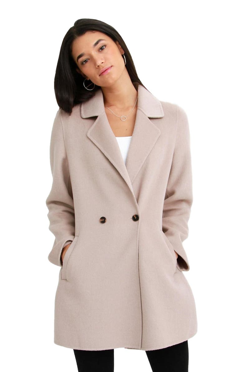 Belle & Bloom Electric Feel Drawstring Coat, Alternate, color, Sand