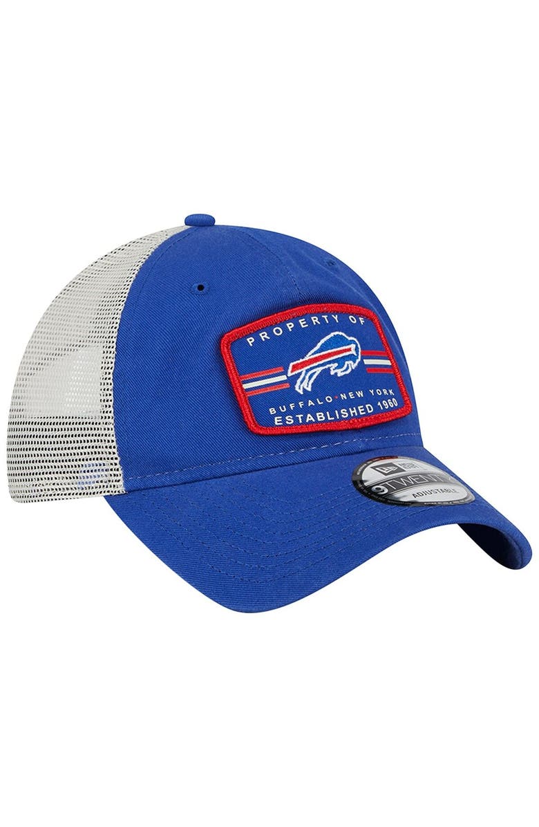New Era Men's New Era  Royal Buffalo Bills Property Trucker 9TWENTY Adjustable Hat, Alternate, color, 