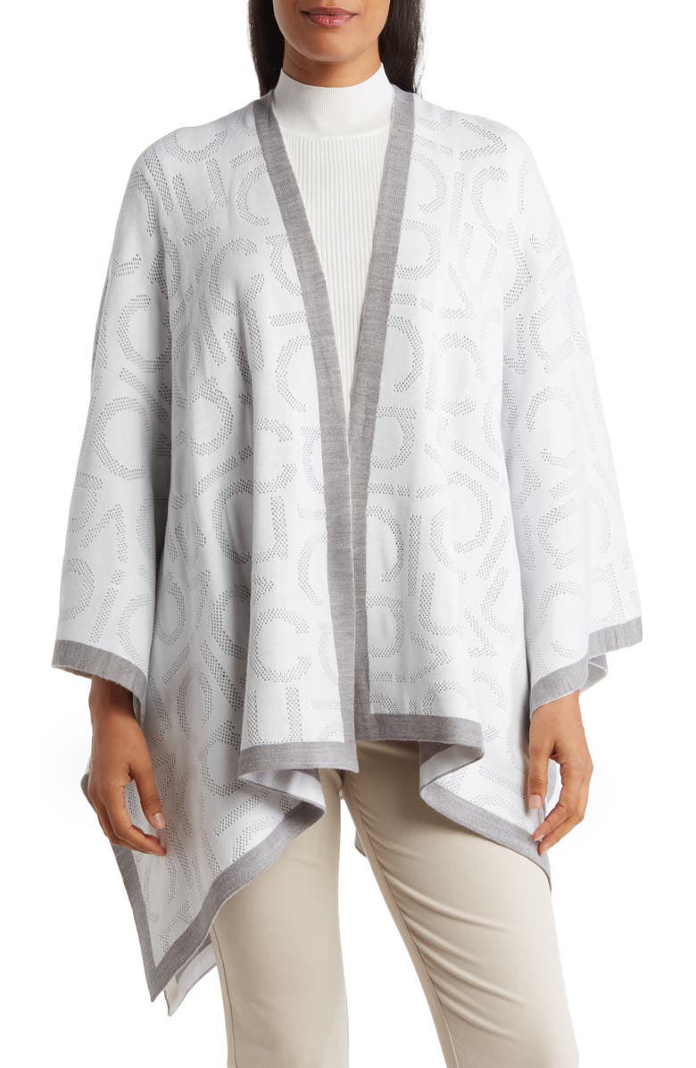 Calvin Klein Pointelle Logo Ruana | Nordstromrack