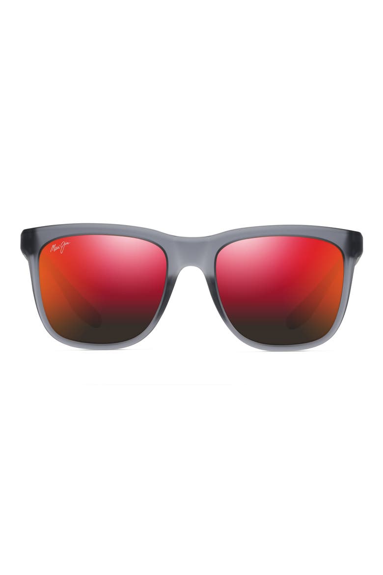 Pehu 55mm PolarizedPlus2® Square Sunglasses, Main, color, TRANSLUCENT MATTE GREY
