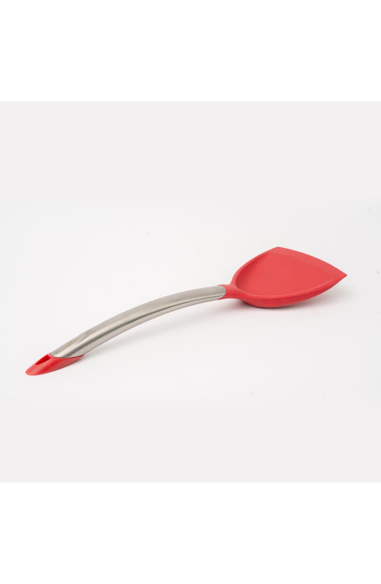 CUISIPRO Silicone & Stainless Steel Wok Turner, Red, Alternate, color, Red