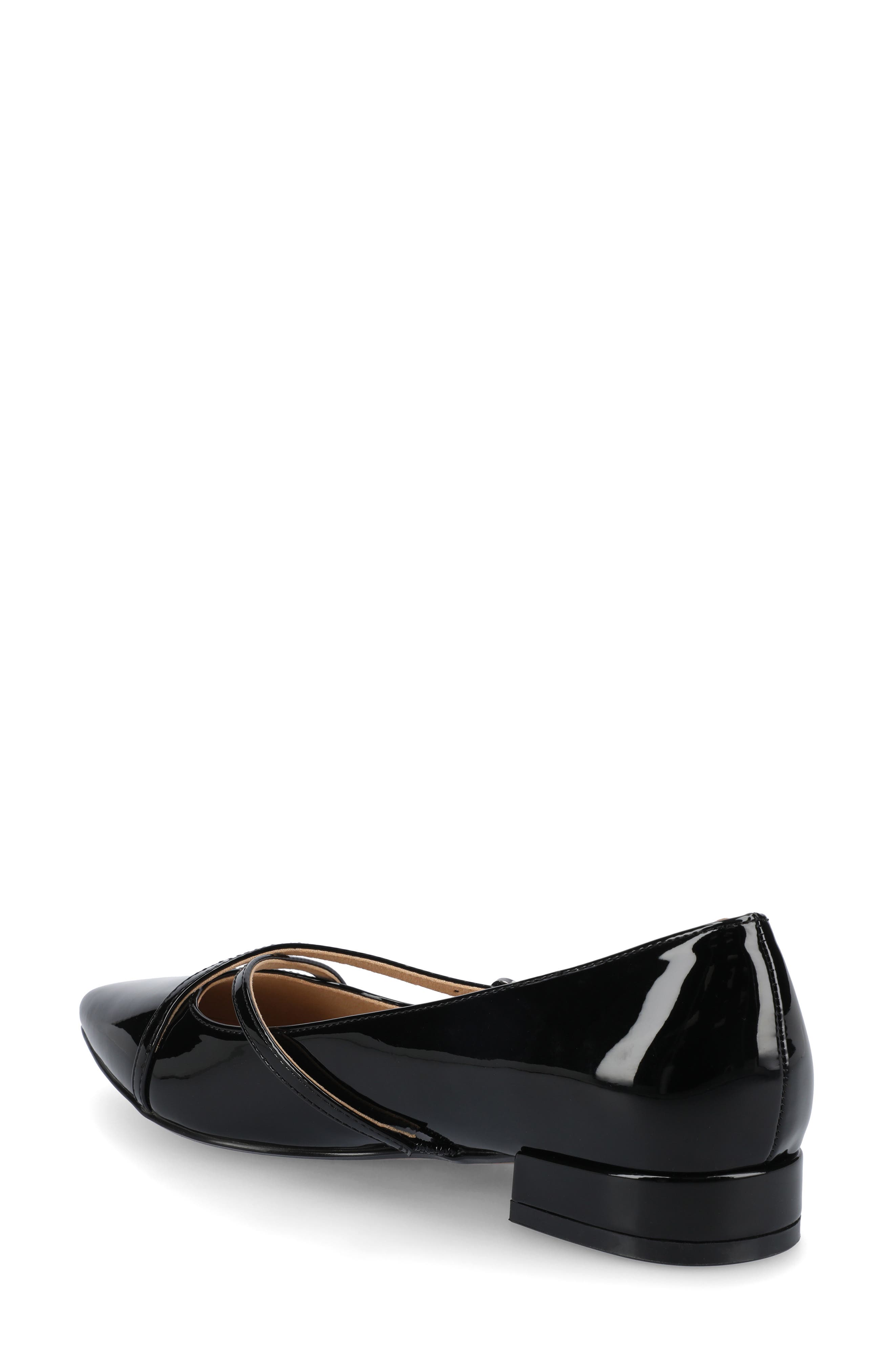 Camby Pointed Toe Flat, Alternate, color, PATENT/BLACK