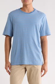 BOSS Tales Stripe Cotton Knit T-Shirt