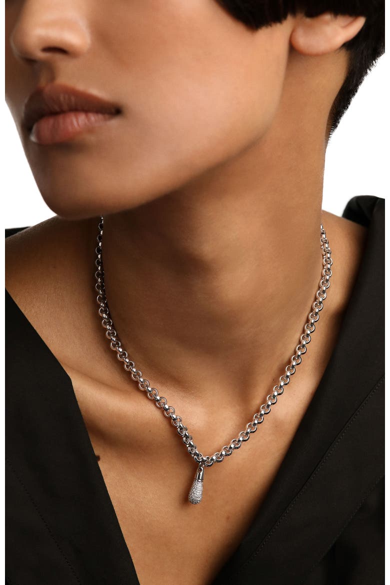 Jazz Chain Necklace, Alternate, color, Silver