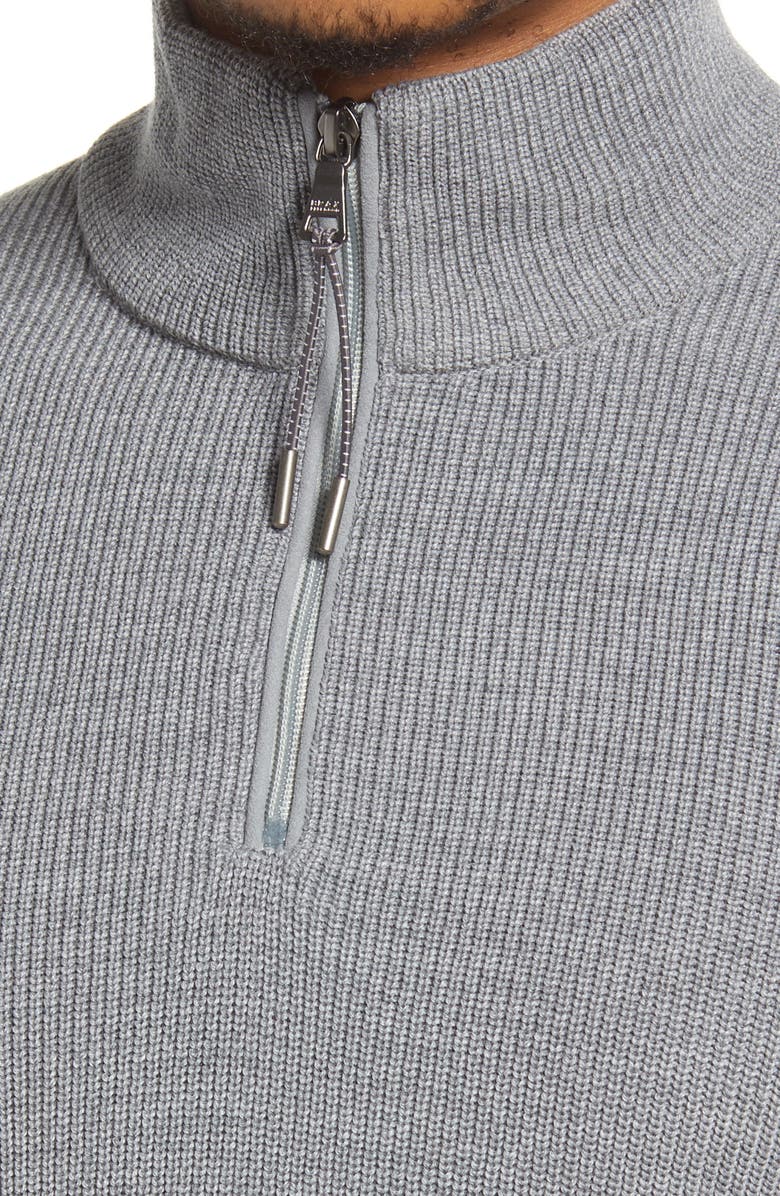 Brax Steffen Feel Good Sportive Quarter Zip Sweater, Alternate, color,