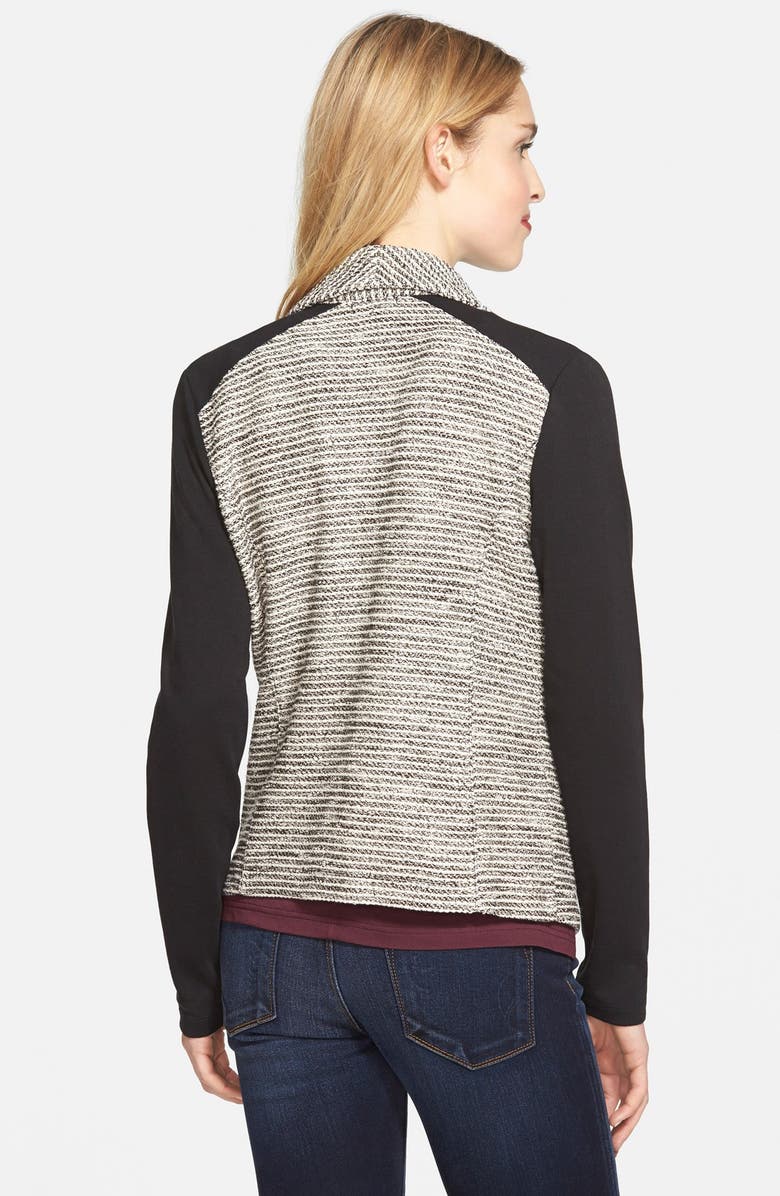 Halogen<sup>®</sup> Bouclé & Knit Drape Collar Jacket, Alternate, color, 