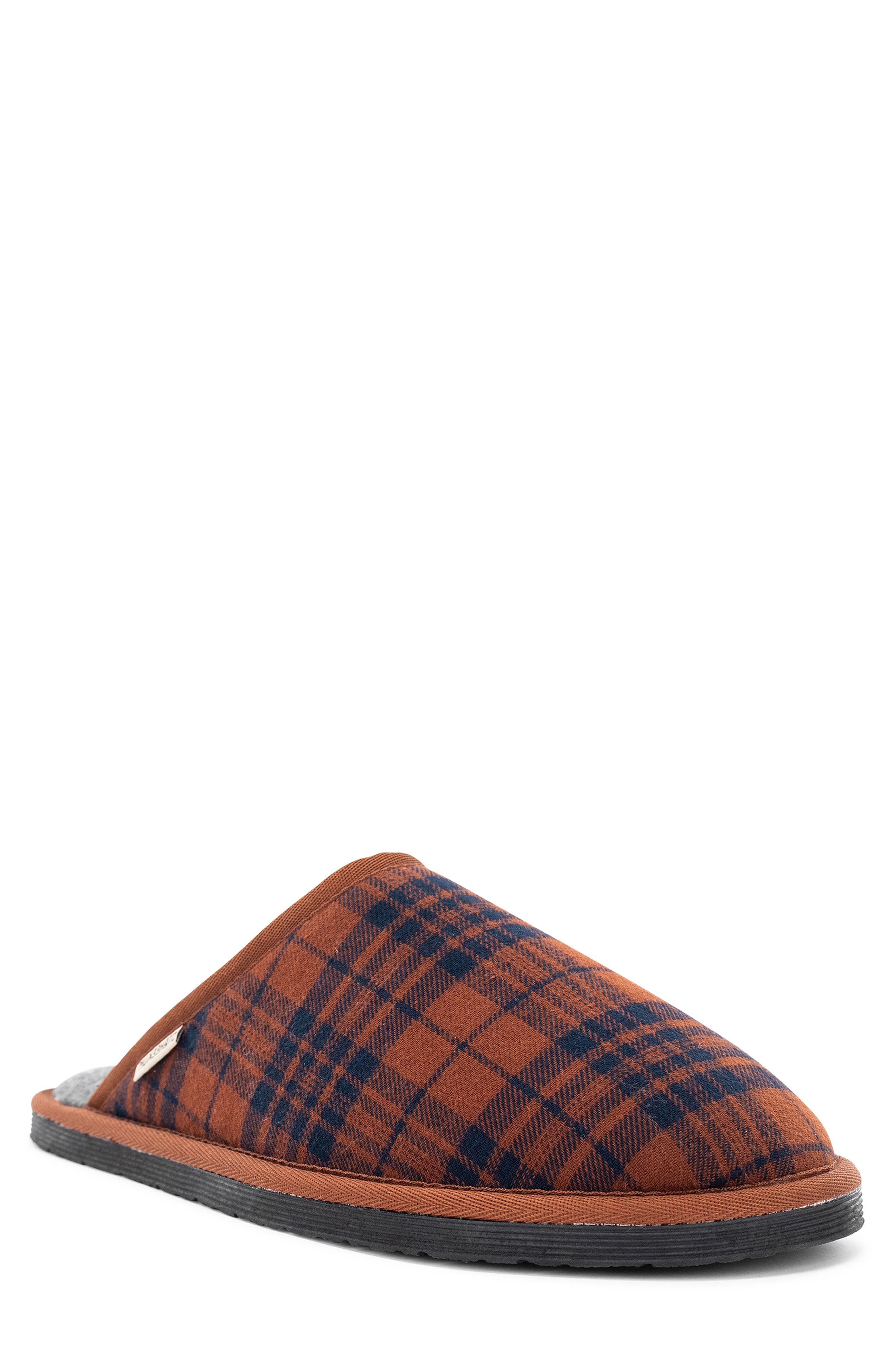 Staheekum Alpine Flannel Scuff Slippers, Main, color, Chestnut