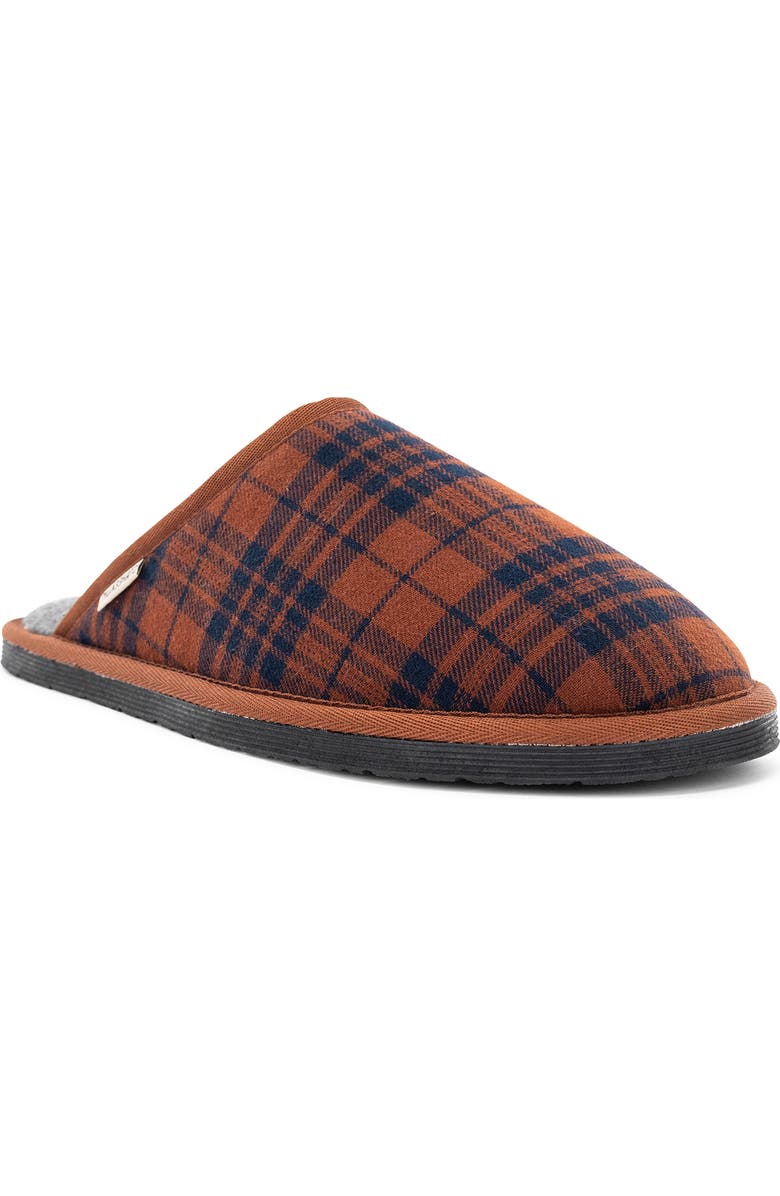 Staheekum Alpine Flannel Scuff Slippers, Main, color, Chestnut