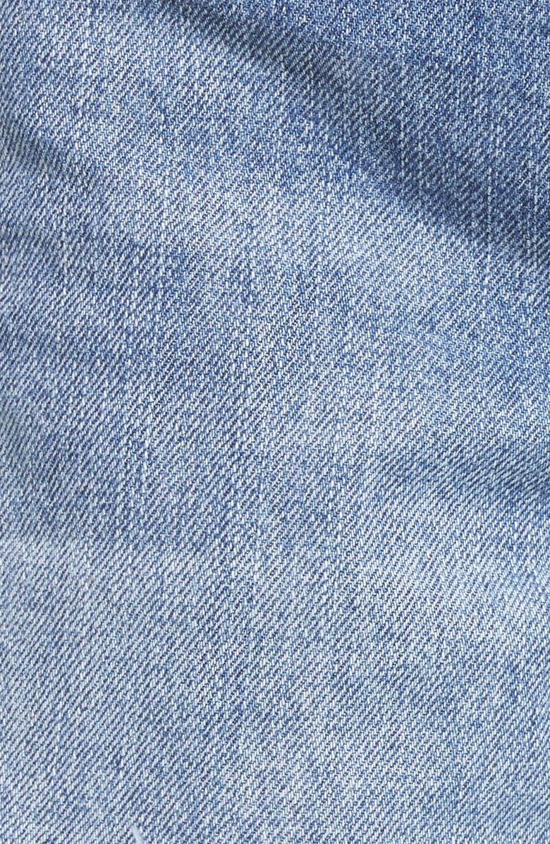 Prosperity Denim Destroyed High Waist Nonstretch Wide Leg Jeans, Alternate, color, 