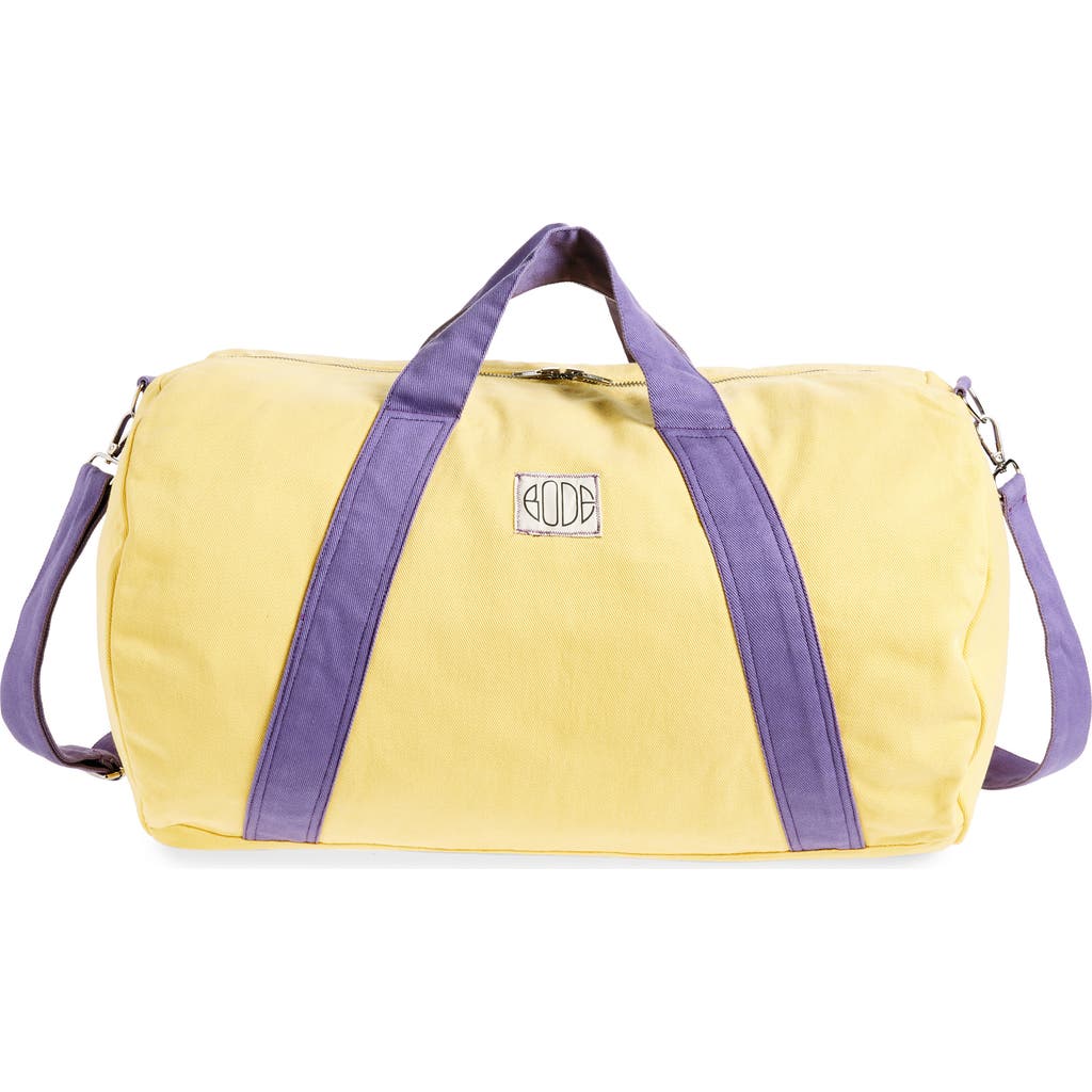 Bode Two-Tone Canvas Gym Bag Bode Two-Tone Canvas Gym Bag