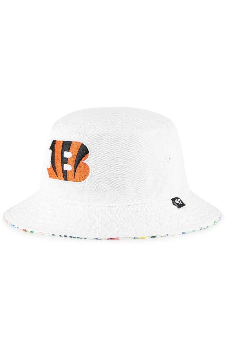 '47 Women's '47 White Cincinnati Bengals Highgrove Bucket Hat, Main, color,