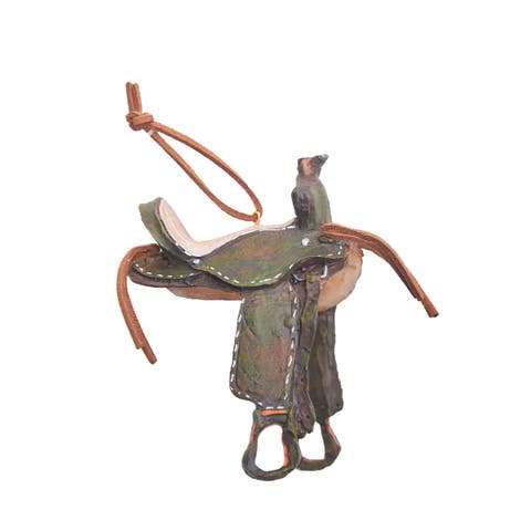 Western Saddle Ornament