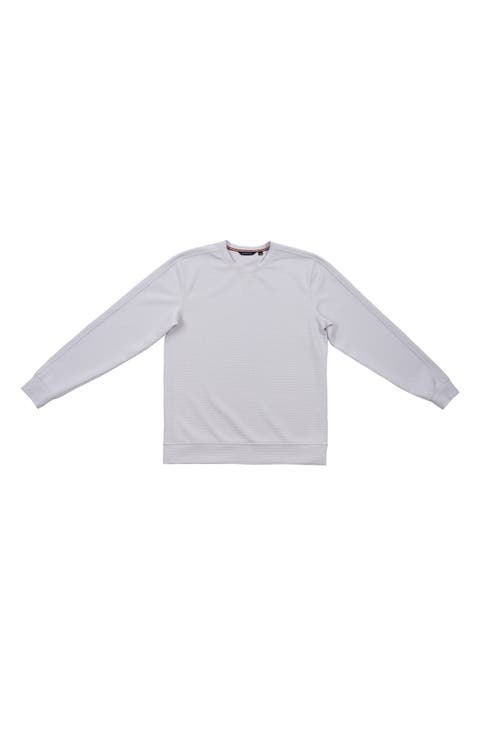 Textured Jacquard Crewneck T-Shirt