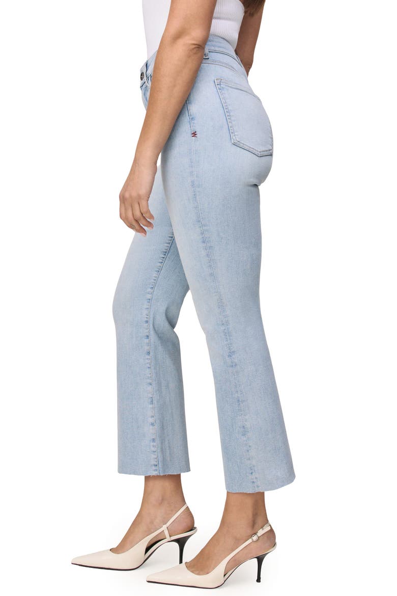 PSP Raw Hem High Waist Crop Bootcut Jeans, Alternate, color, CRUSH