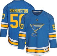 Outerstuff Youth Jordan Binnington Blue St. Louis Blues Home Replica Player Jersey