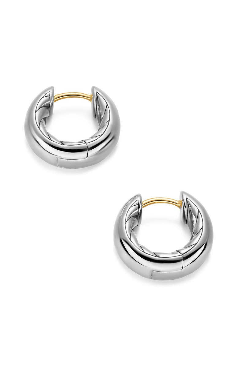 David Yurman DY Mercer<sup>™</sup> Micro Hoop Earrings in Sterling Silver, 13.4mm, Alternate, color,