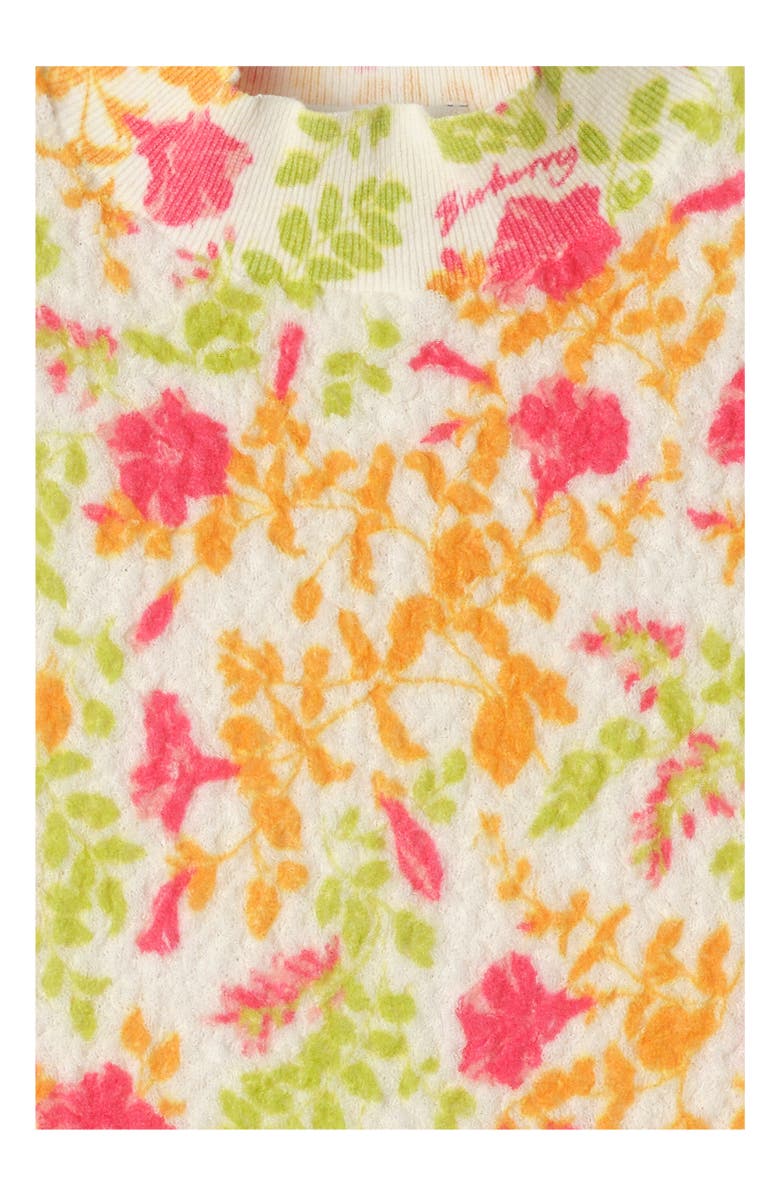 Burberry Floral Cotton Blend Top, Alternate, color, Fuchsia Pink