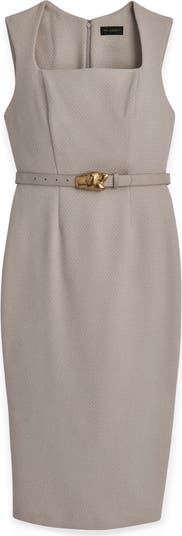 Belted Sheath Dress