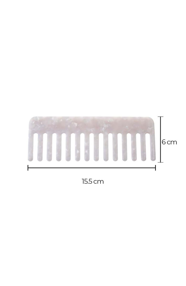 BY ADINA EDEN Colored Hair Comb, Alternate, color, White