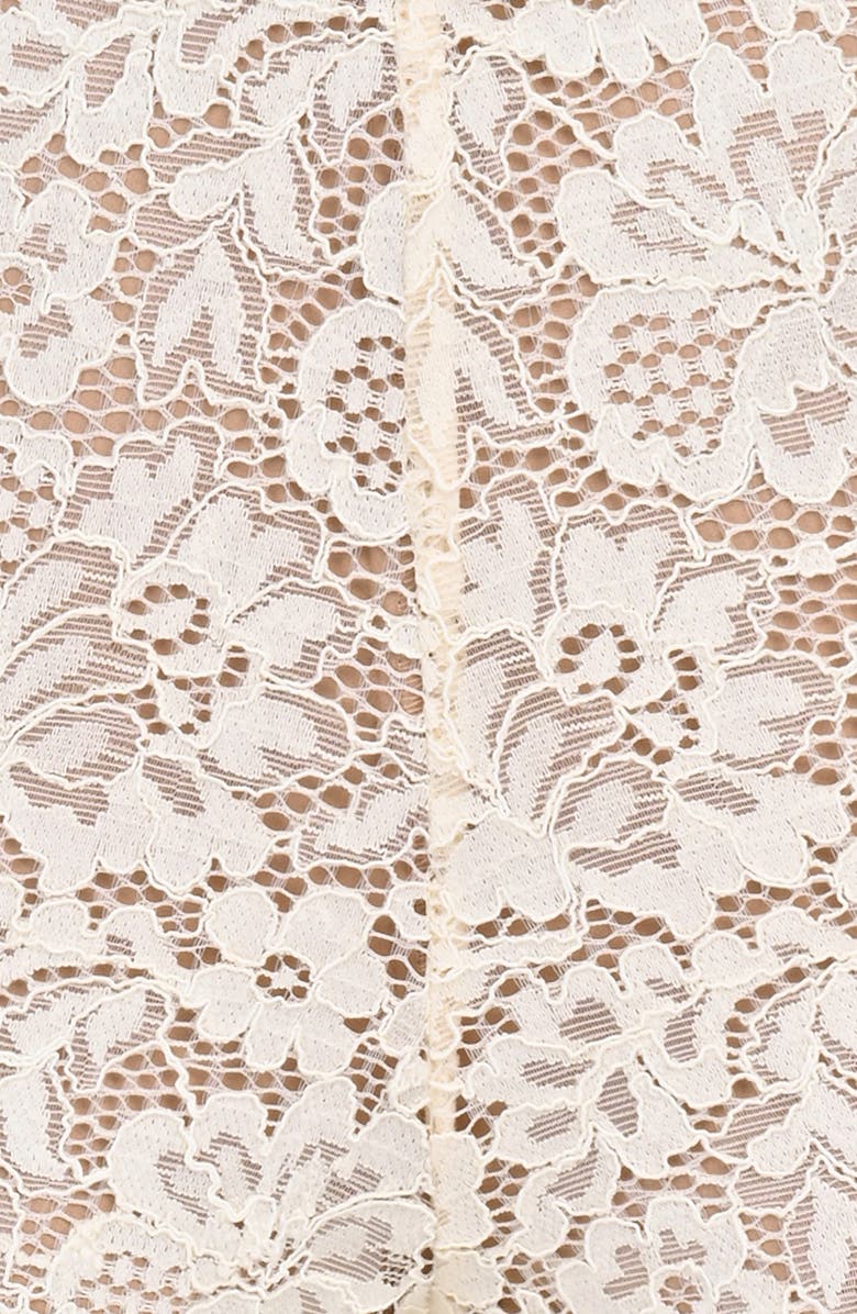 HOUSE OF CB Margot Vintage Corded Lace Micro Shorts, Alternate, color,