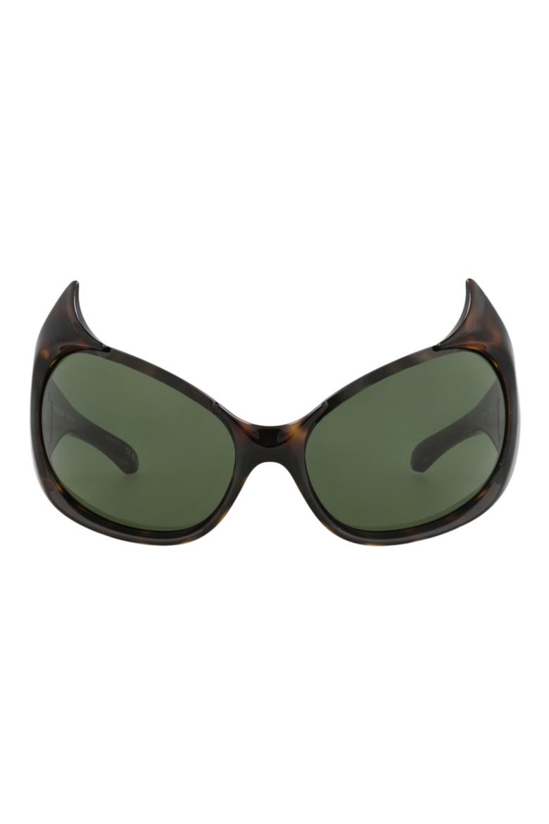71mm Shield Sunglasses, Main, color, HAVANA HAVANA GREEN