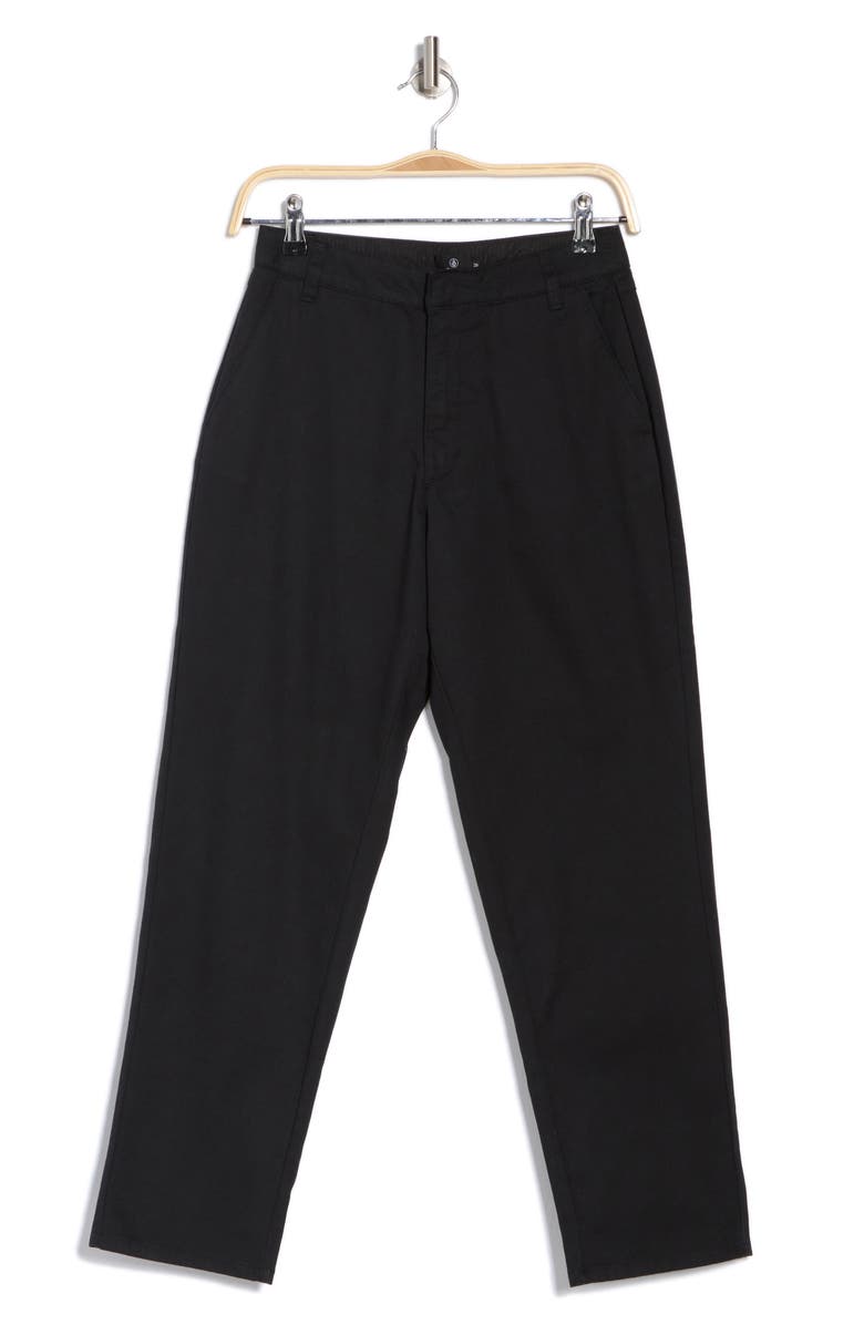 Volcom So Chickie High Waist Pants, Alternate, color, Blk