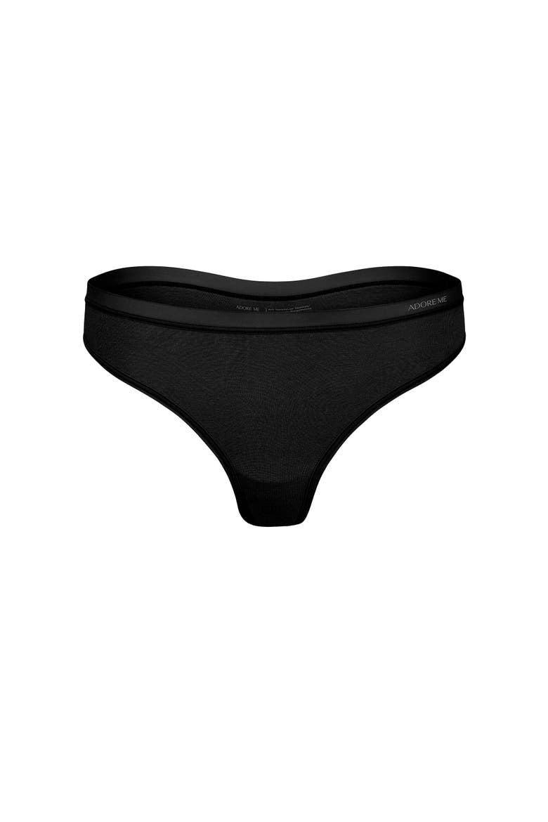 Ezra Thong Panties, Alternate, color, Black