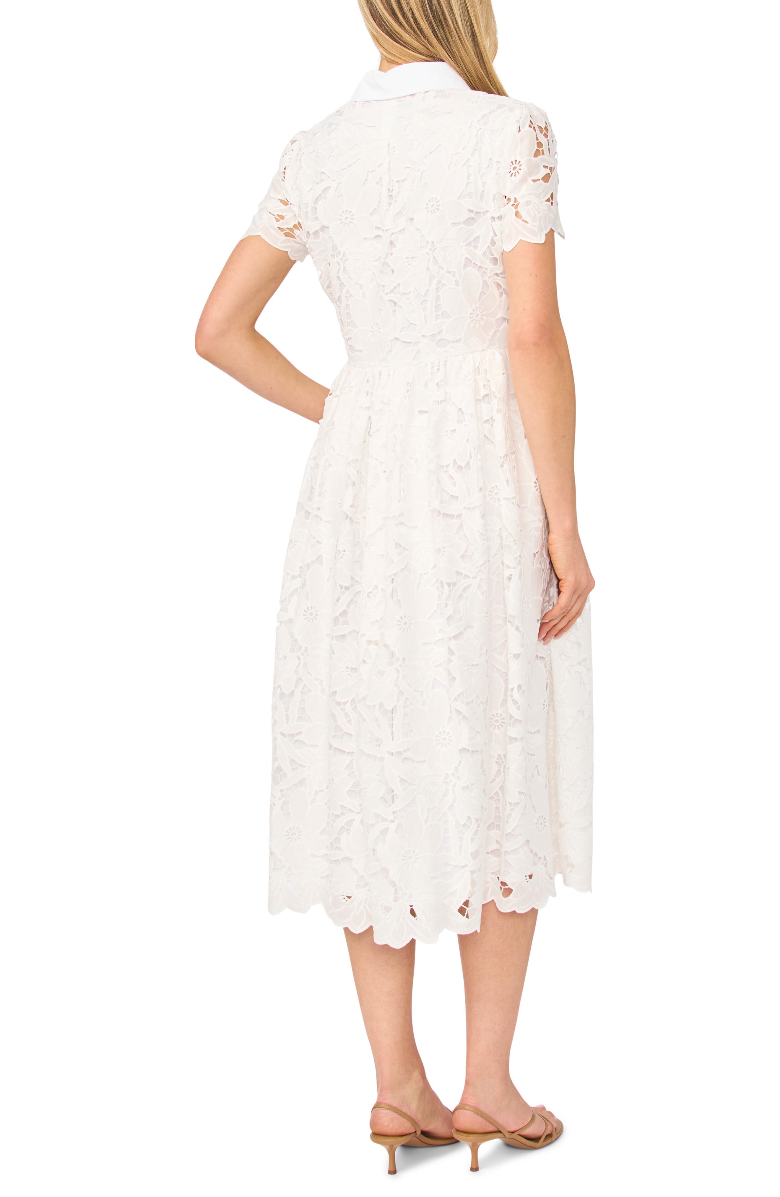 Mona Cutwork Lace Shirtdress - image 2