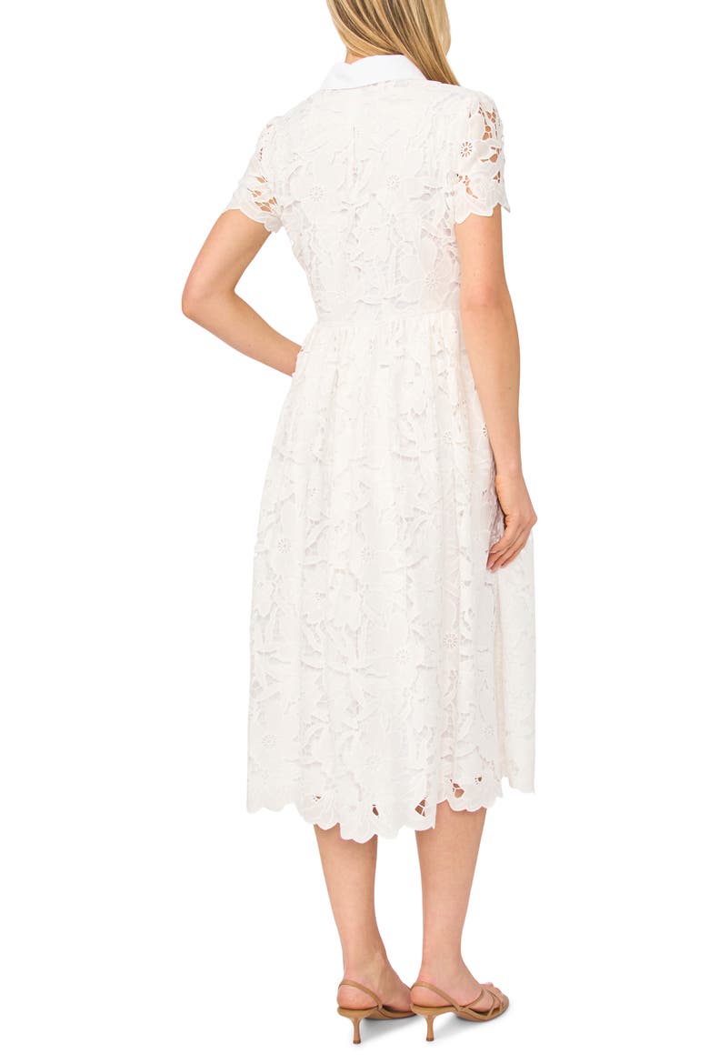 Mona Cutwork Lace Shirtdress, Alternate, color, ULTRA WHITE