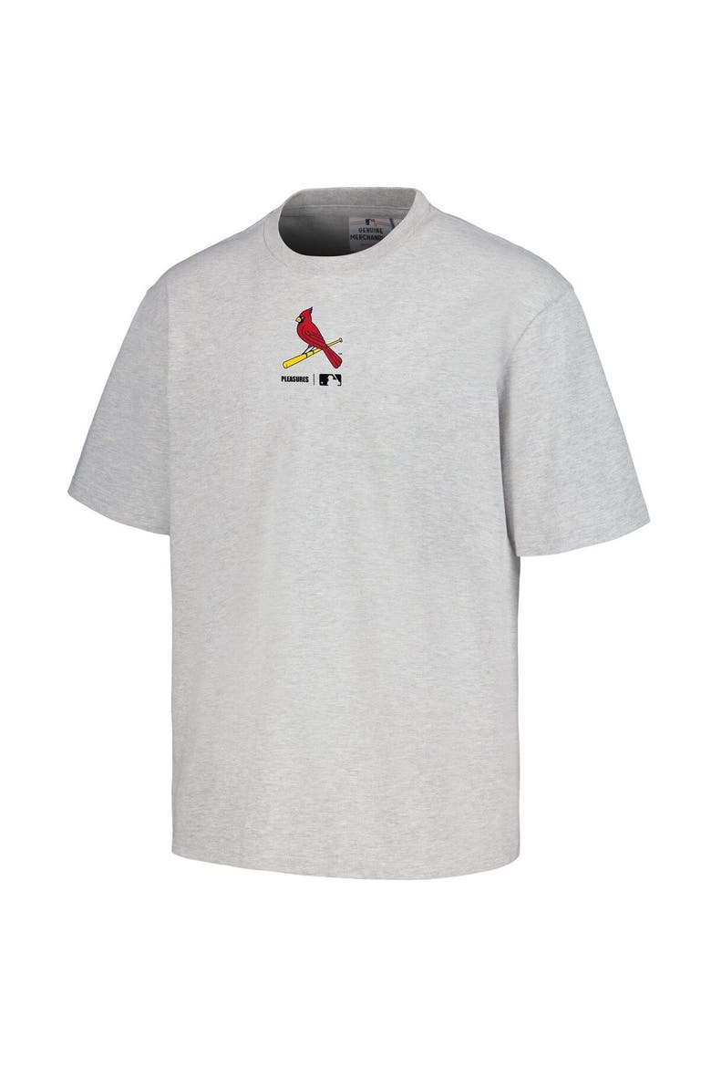 Men's PLEASURES  Gray St. Louis Cardinals Mascot T-Shirt, Alternate, color, Gray