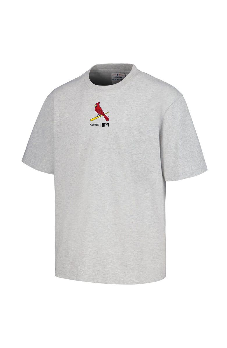 PLEASURES Men's PLEASURES  Gray St. Louis Cardinals Mascot T-Shirt, Alternate, color, Gray