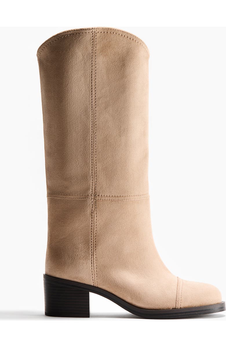 H&M Knee-high Boots, Main, color, Beige