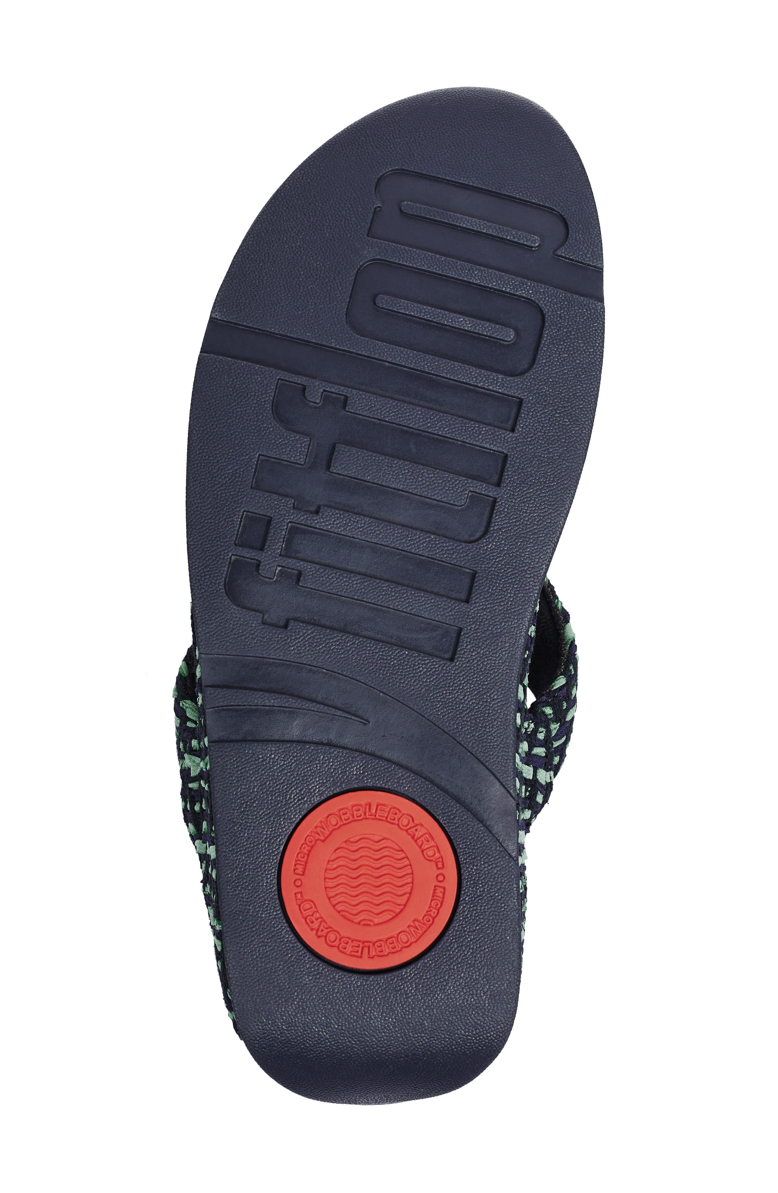 FitFlop Lulu Geo Webbing Flip Flop, Alternate, color, Midnight Navy Mix