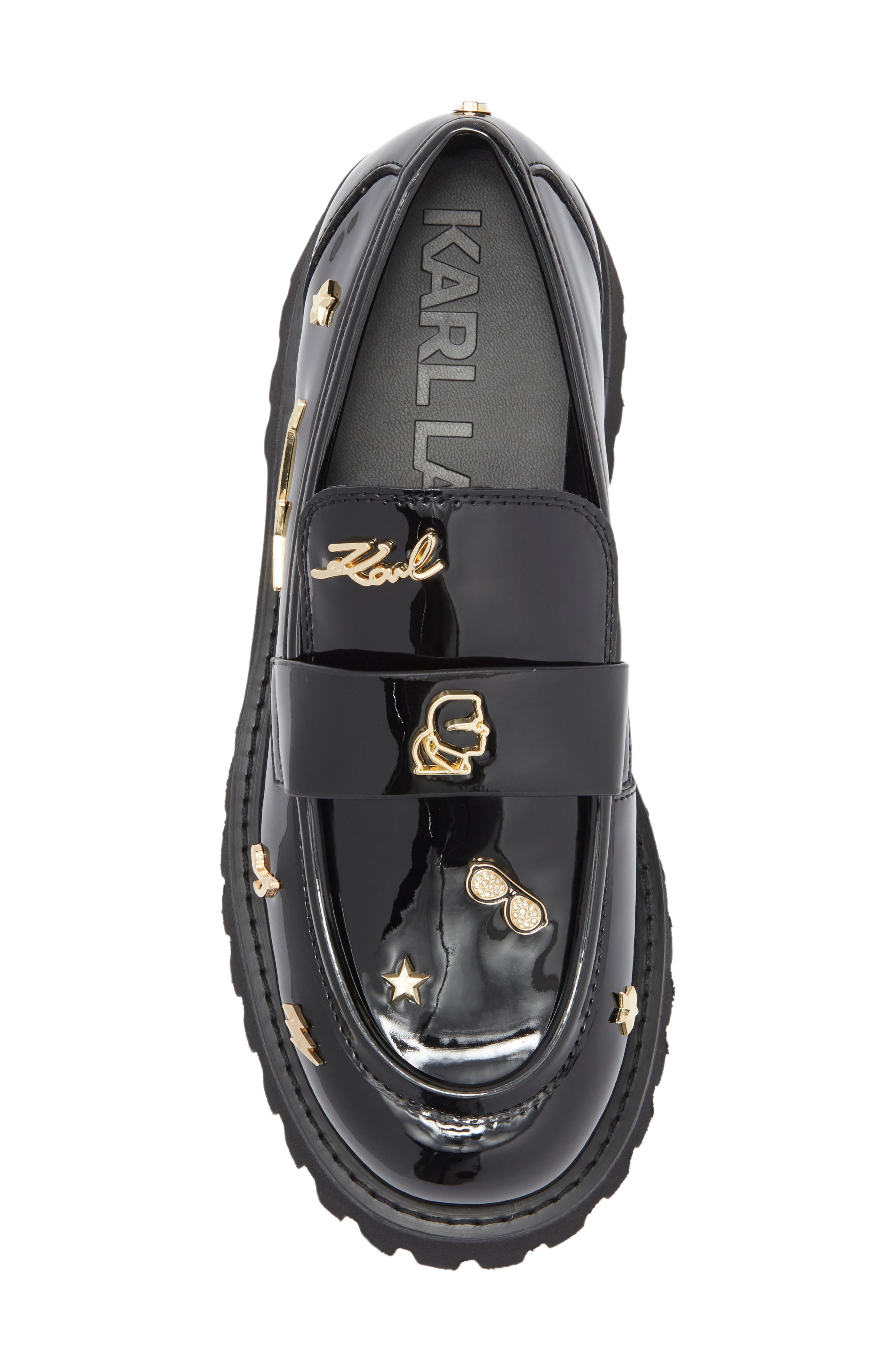 KARL LAGERFELD PARIS Gaston Rocker Moc Toe Loafer, Alternate, color, 