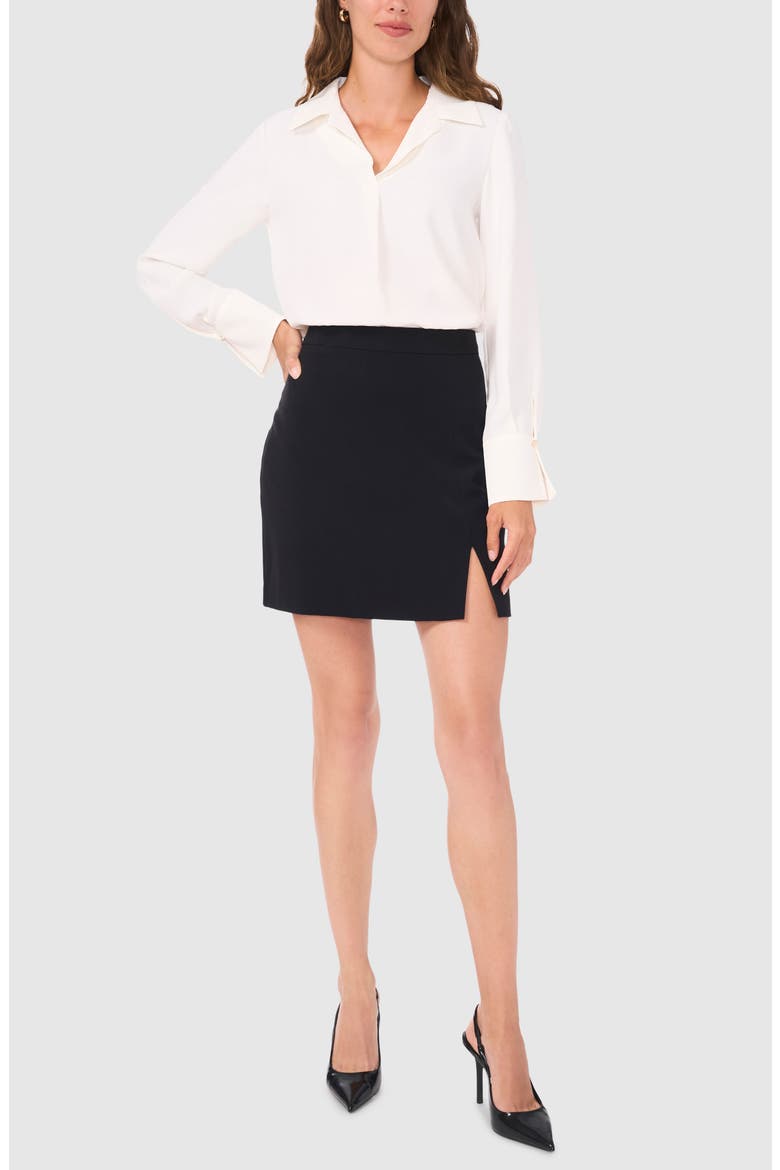 Split Cuff Button-Up Top, Alternate, color, NEW IVORY