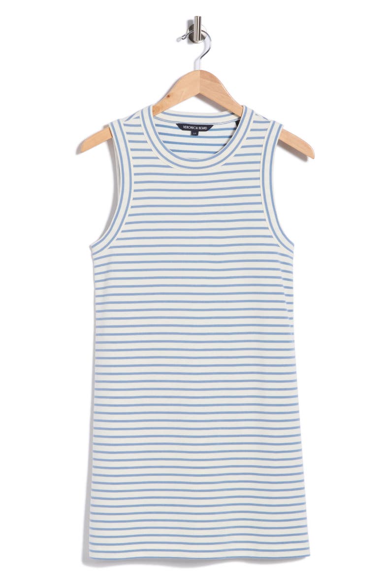 Ilsa Stripe Tank Dress, Alternate, color, DOVE/ LAKE MIST