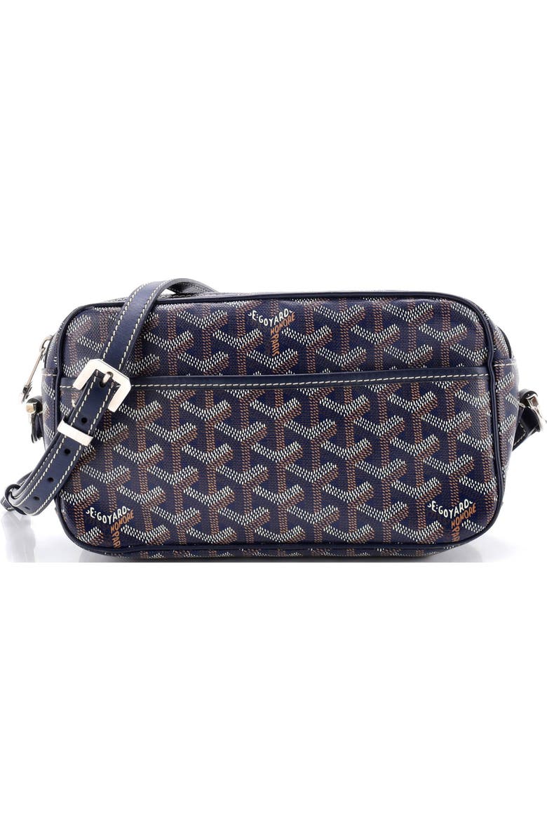 Pre-Owned Goyard Cap Vert Bag Coated Canvas, Main, color, Blue