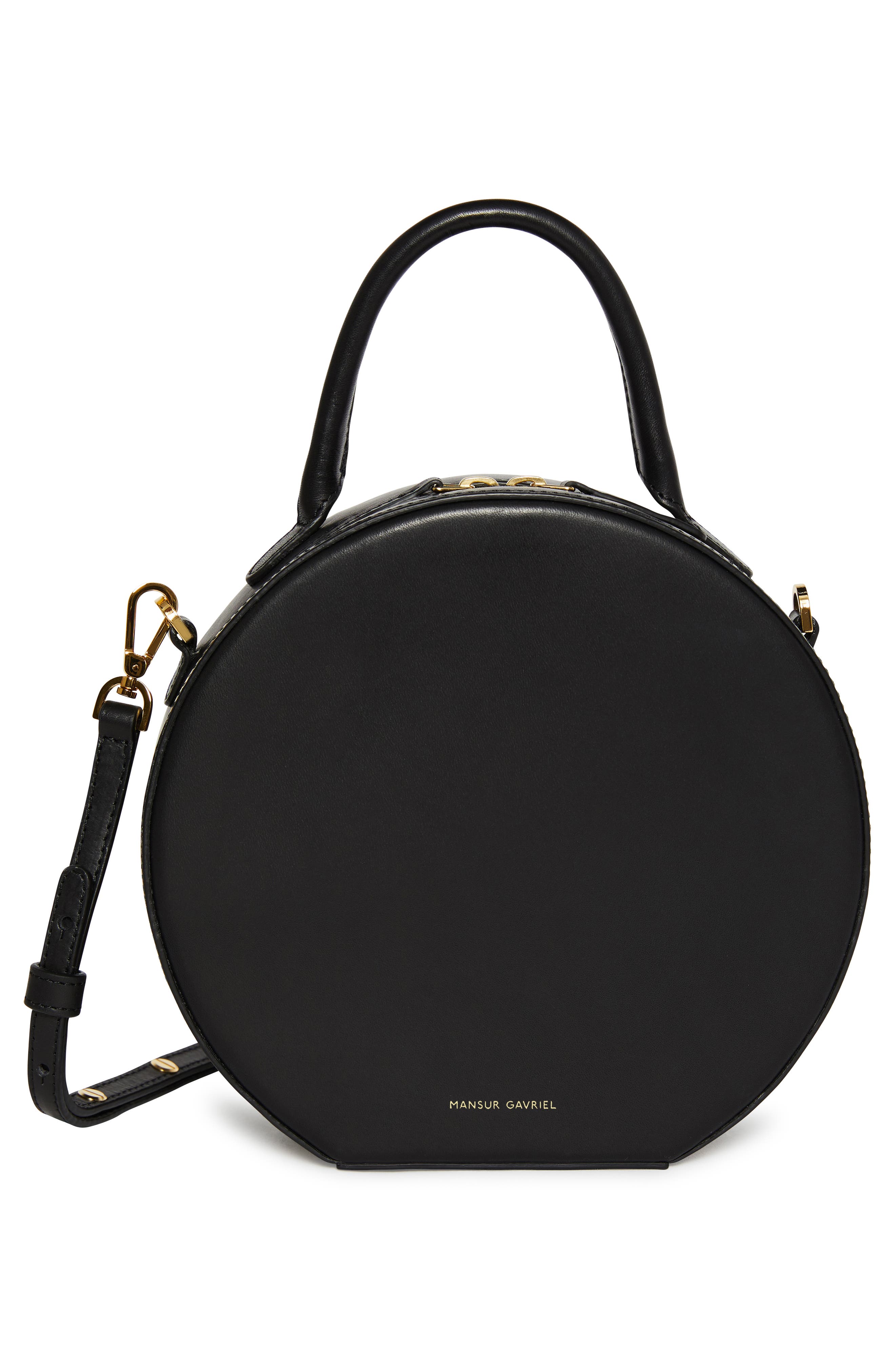 Mansur Gavriel Leather Circle Crossbody Bag, Alternate, color, 