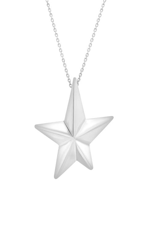 Star Sterling Silver Pendant Necklace