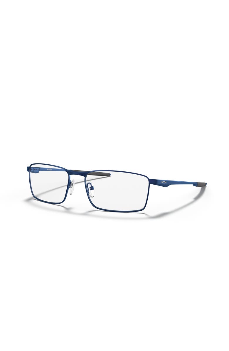 Oakley 55mm Rectangle optical glasses, Main, color, Blue