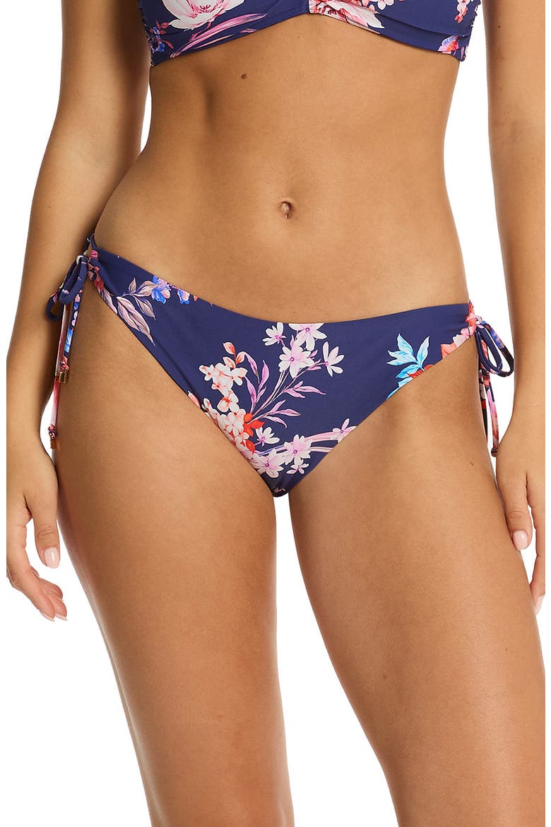 Indochine Side Tie Bikini Bottoms, Main, color, FRENCH NAVY