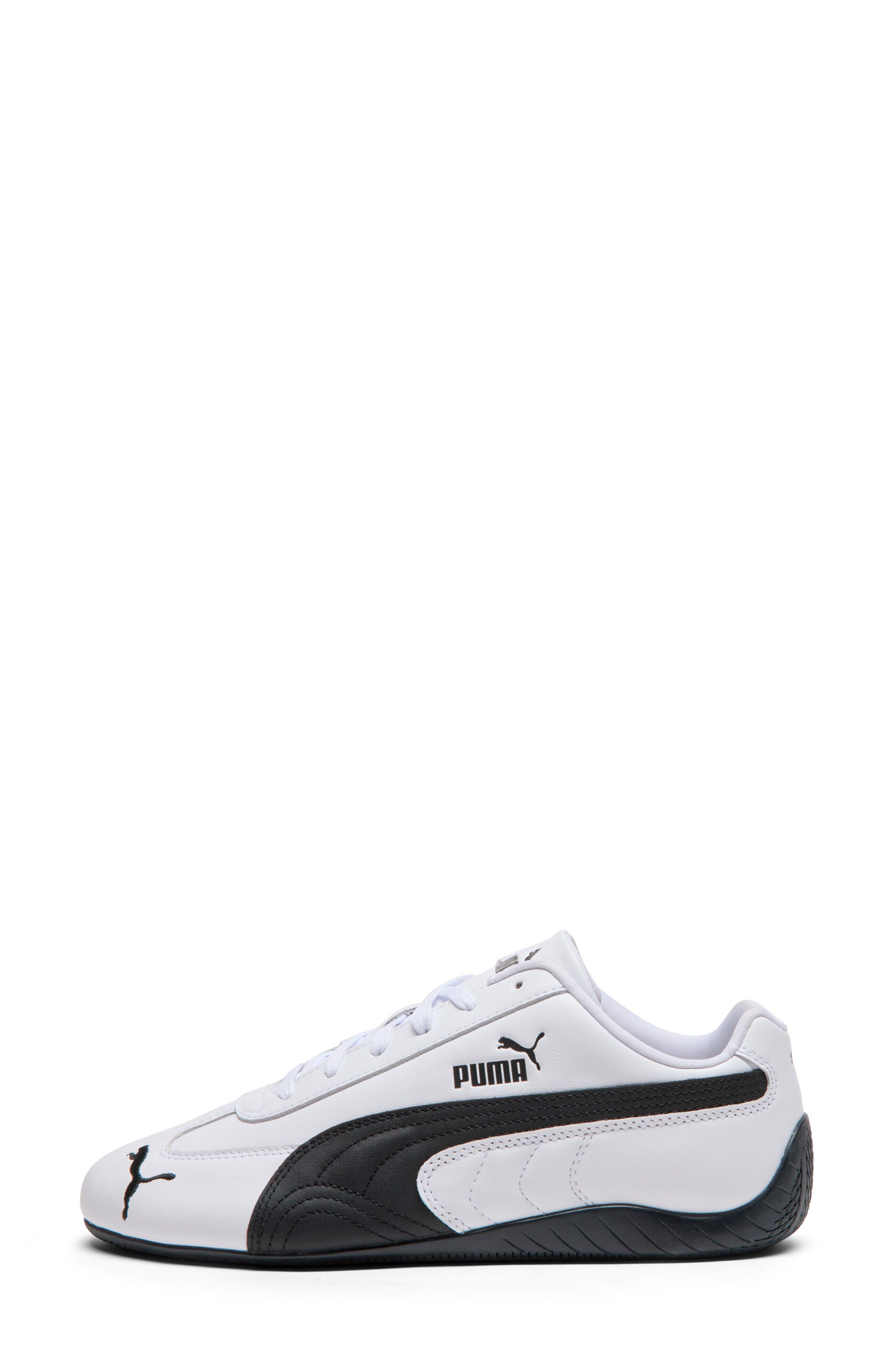 PUMA Speedcat Full Leather Sneaker, Alternate, color, Puma White/ Puma Black