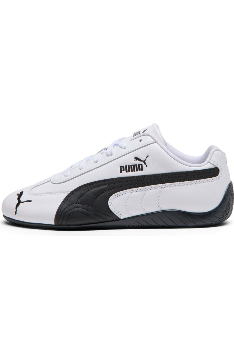 PUMA Speedcat Full Leather Sneaker, Alternate, color, Puma White/ Puma Black