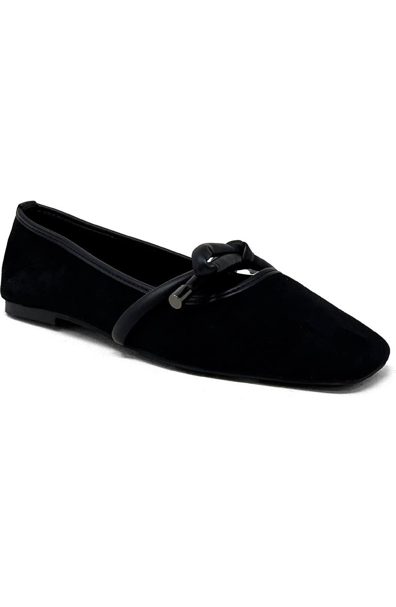 SHUSHOP Adriana Square Toe Ballet Flat, Main, color,